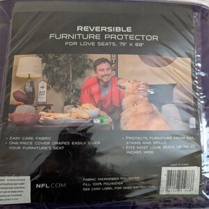 NFL Black and Gray Furniture Cover Accents